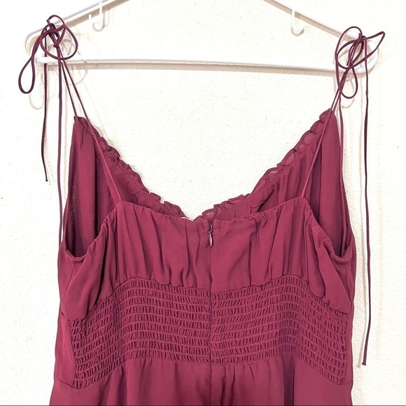 NWT REFORMATION Embry midi dress in Plum womens size 12 - Picture 7 of 10